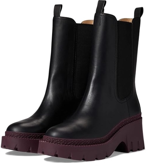 Coach | Shoes | Coach Alexa Leather Heeled Chelsea Boots